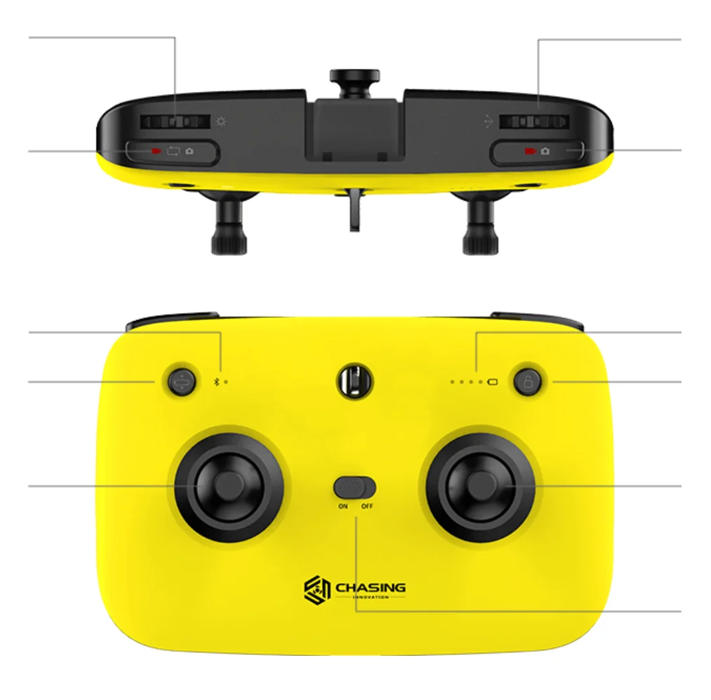 GLADIUS Mini Small Under Water Drone in CCTV Camera Rov Radio Control Toys with Five Thruster Minisize Camera Drone Plastic Land