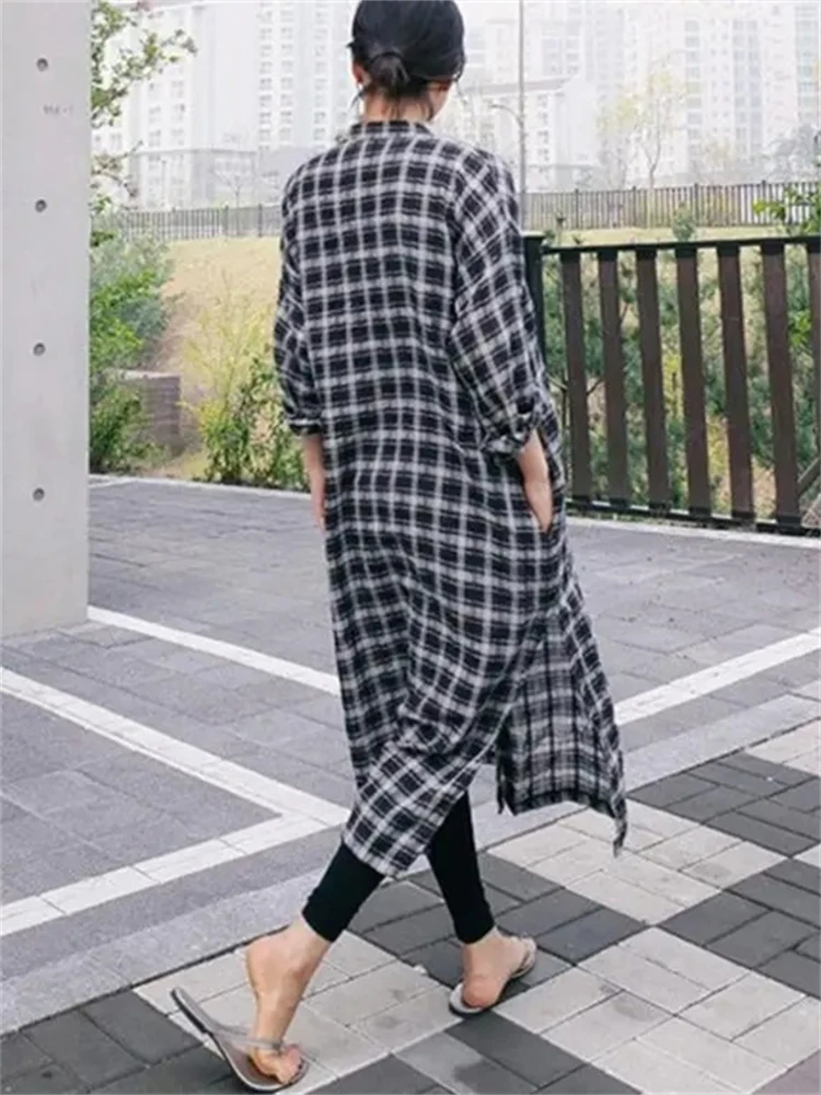 Mùa Hè Mới Áo Đầm 2021 Áo Đầm Kẻ Sọc Nữ Vintage Đầm Maxi Đảng Oversize Đi Biển Nữ Áo Khoác Sang Trọng Hứa