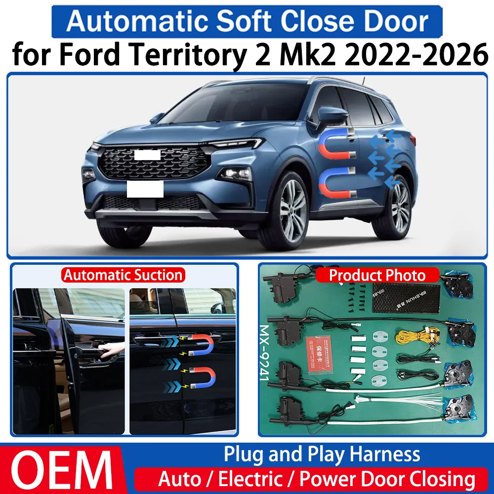 

for Ford Territory 2 Mk2 2022-2026 Car OEM Automatic Soft Close Door Electric Suction Kit Auto Power Closing System Plug＆play