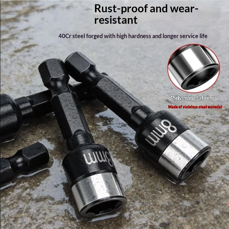 8mm Non Magnetic Socket Bits Heavy Duty Alloy Steel For Industrial Engineering Repair