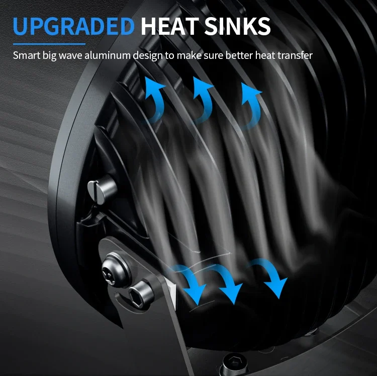 AURORA Dual-color DRL Off road Round LED Working Light 9 inch Led Driving Spot Offroad  for Truck - Image 3