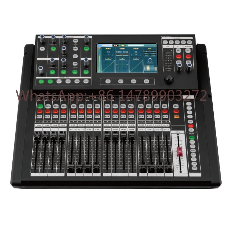 

TX-20 Professional 20-Channel 5-Band EQ Metal Digital Live Mixer Console Built-in Sound Card Dual USB DJ Conference Built-In