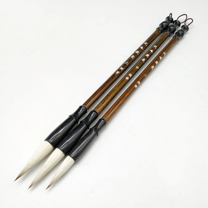 6Pcs Chinese Calligraphy Brush Writing Brush for Drawing Painting Brush (Large, Medium, Small Size)