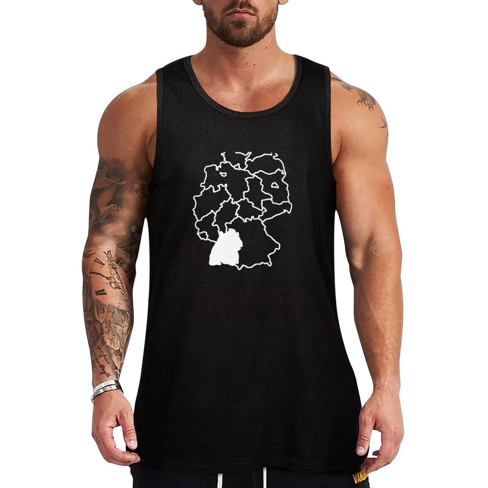Baden변ttemberg State Tank Top одежда мужские аксессуары для тренировок в тренажерном зале Мужские майки