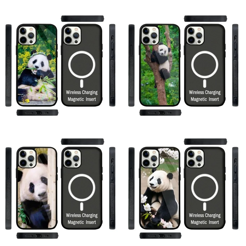 

fubao panda Phone Case Strong Magnetic For IPhone 16,15,14,13,Pro,Max,Plus,11,12,Mini For Magsafe Wireless Charging