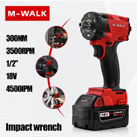 For 18V Milwaukee Battery Pin Cordless Electric Impact Wrench 1/2\