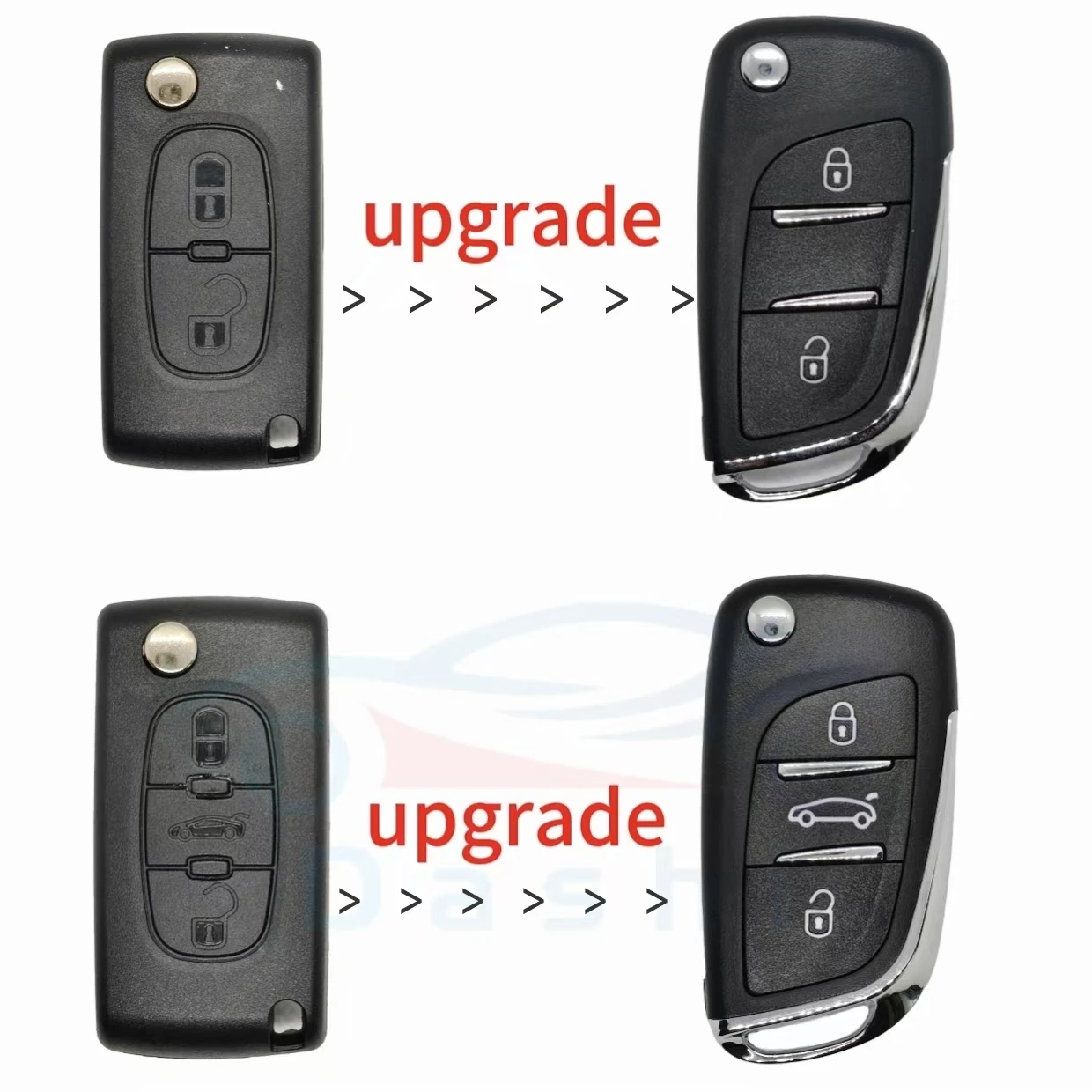 Da Shi Per Peugeot 107 207 307 308 CE0536/0523 Per Citroen C4 C5 C6 C8 Xsara Picasso 2 3 Bottoni Chiave A Distanza Dell'automobile ASK/FSK 434Mhz