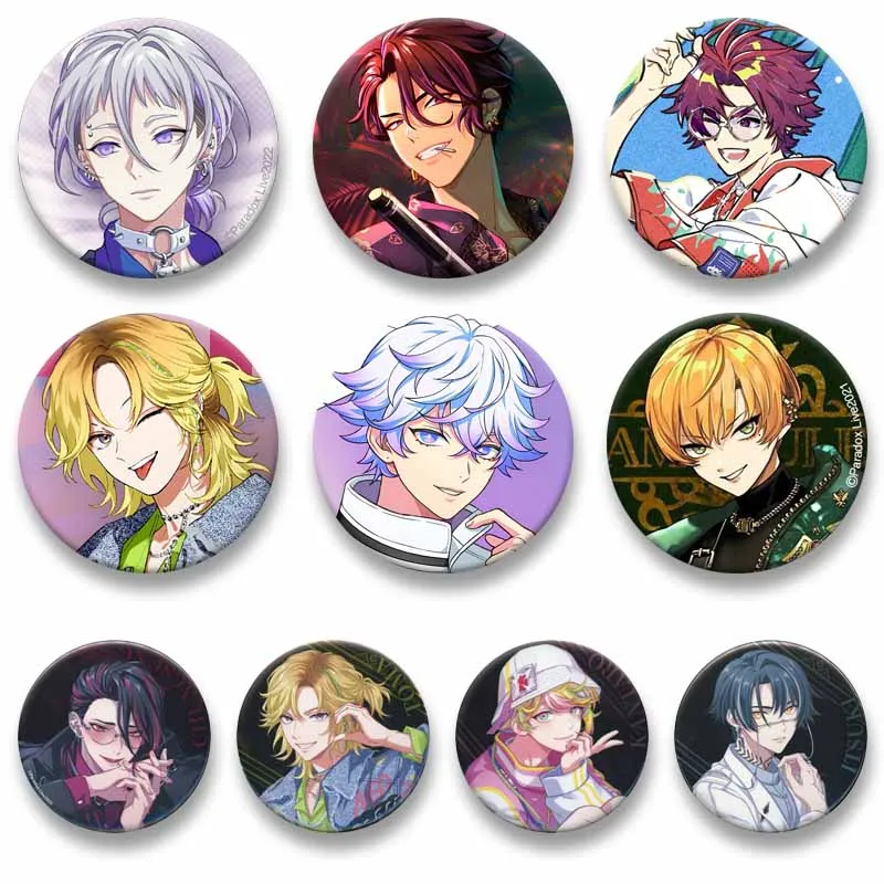 Custom Cartoon Role Kanata Nayuta Anne Hajun Allen Enamel Pins Anime Handmade Round Brooches Personalized Coin Badge for Bag Hat