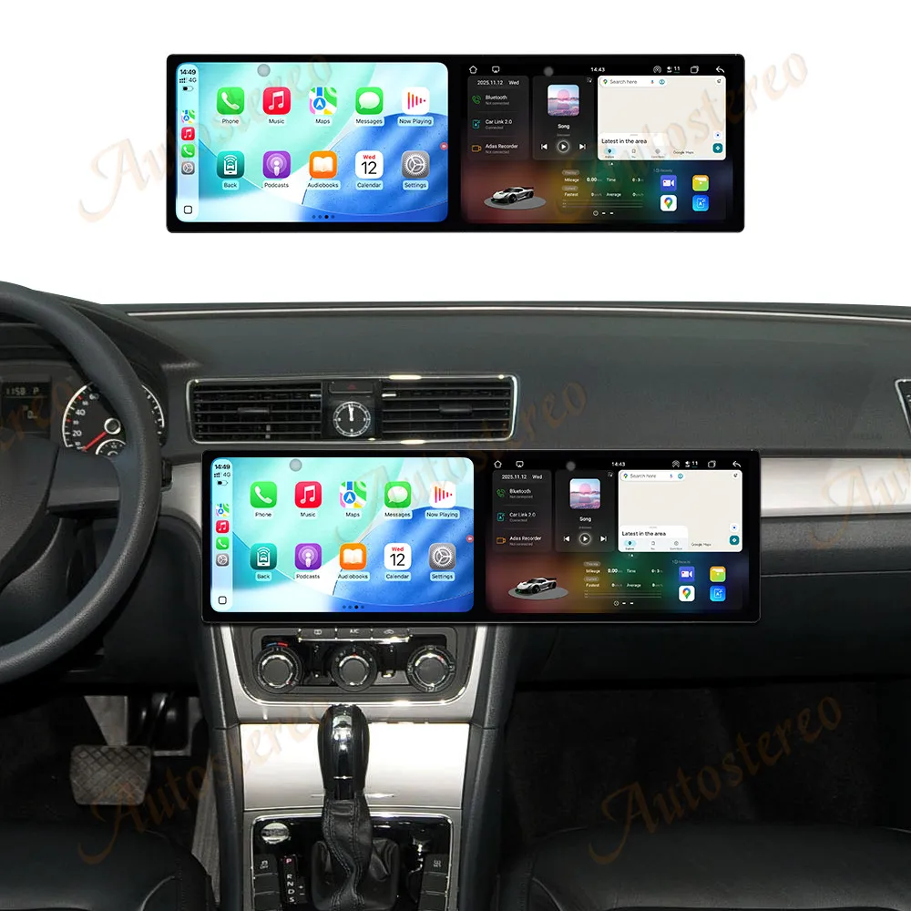 Dual Screen 9.1inch Car GPS Android15 Navigation For Mercedes Benz GLS W218 2012-2015NTG4.5 HeadUnit Multimedia Player Car Radio