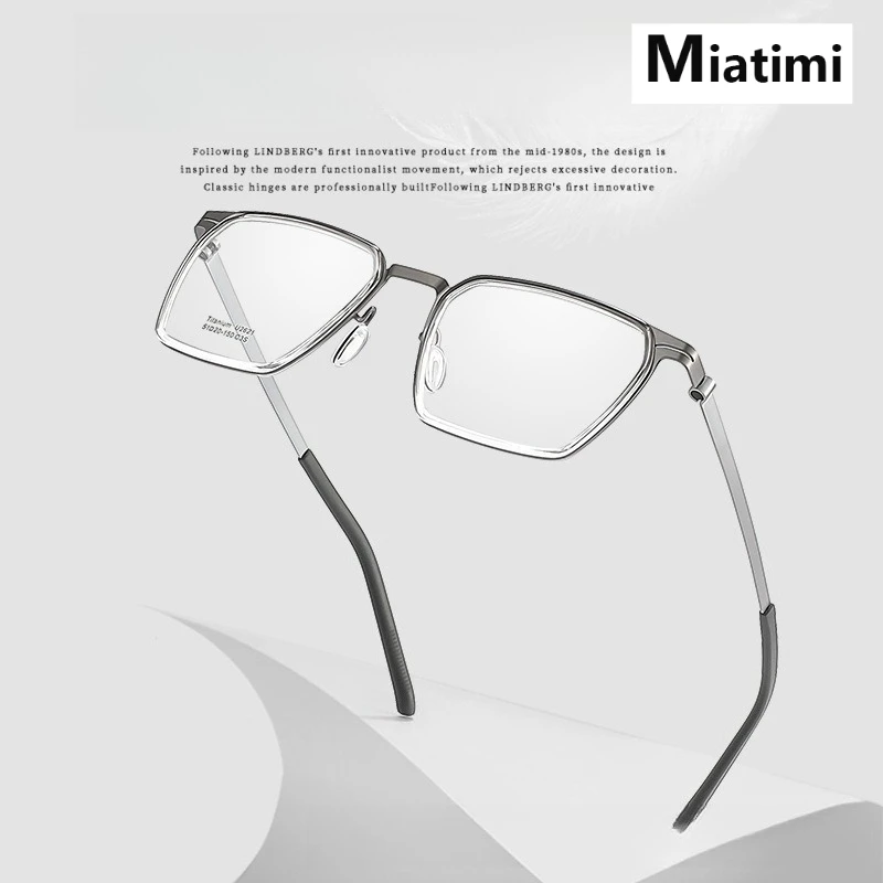 

2026 Fashionable Pure Titanium Glasses frame For Men Women Retro Square Eyewear Luxury Optical Prescription Eyeglasses Frames