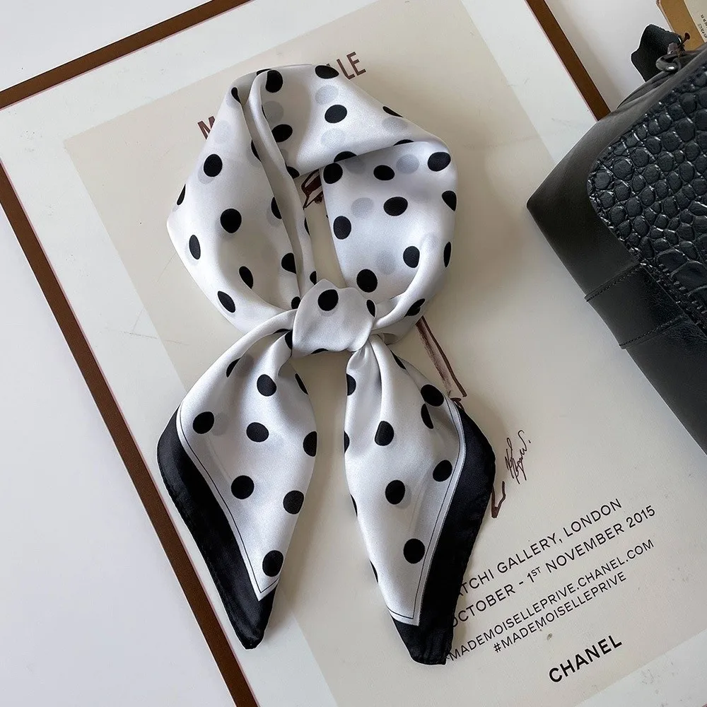 Gifts 70X70CM Women's Printed Square Scarf Shawls Scarves Multifunctional Imitation Silk Scarfs Wrap Satin High Quality Headband