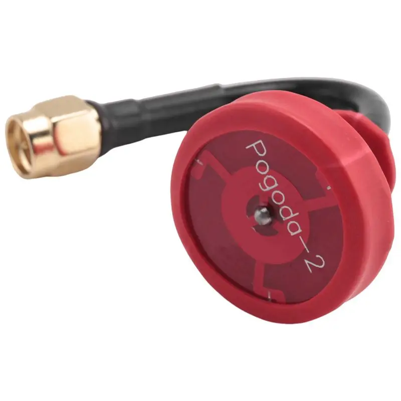 

ABKQ-3X For Pagoda 2 5.8G 5Dbi 50W Omnidirectional Omni FPV Flat Panel Pagoda Antenna RHCP SMA/RP-SMA 80Mm(Red Pin)