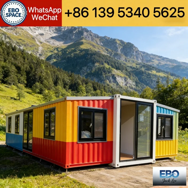 China Made Foldable Container House 20ft 30ft 40ft Modular Prefab Tiny Cabin Fast Build Low Cost Garden House
