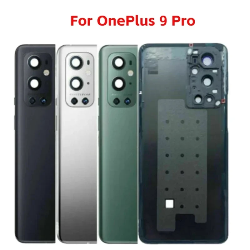 

For OnePlus 9 Pro Battery Cover Glass Panel Rear Door Housing Case With Camera Lens