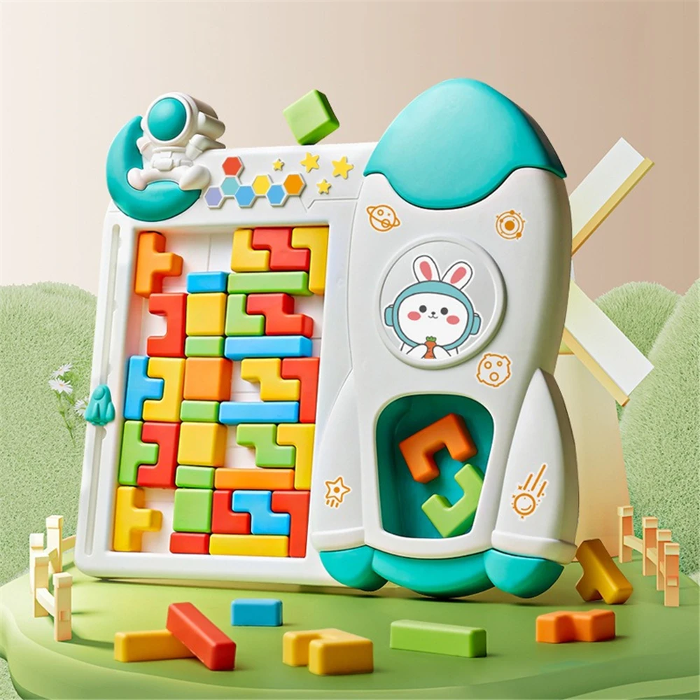 3D Puzzle Tetris Building Blocks Logical Thinking Training Puzzle Stacking Children Educational Toys Christmas Gifts