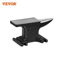 VEVOR Single Horn Anvil Cast Steel Anvil High Hardness Rugged Round Horn Anvil Blacksmith Compact Design and Stable Base