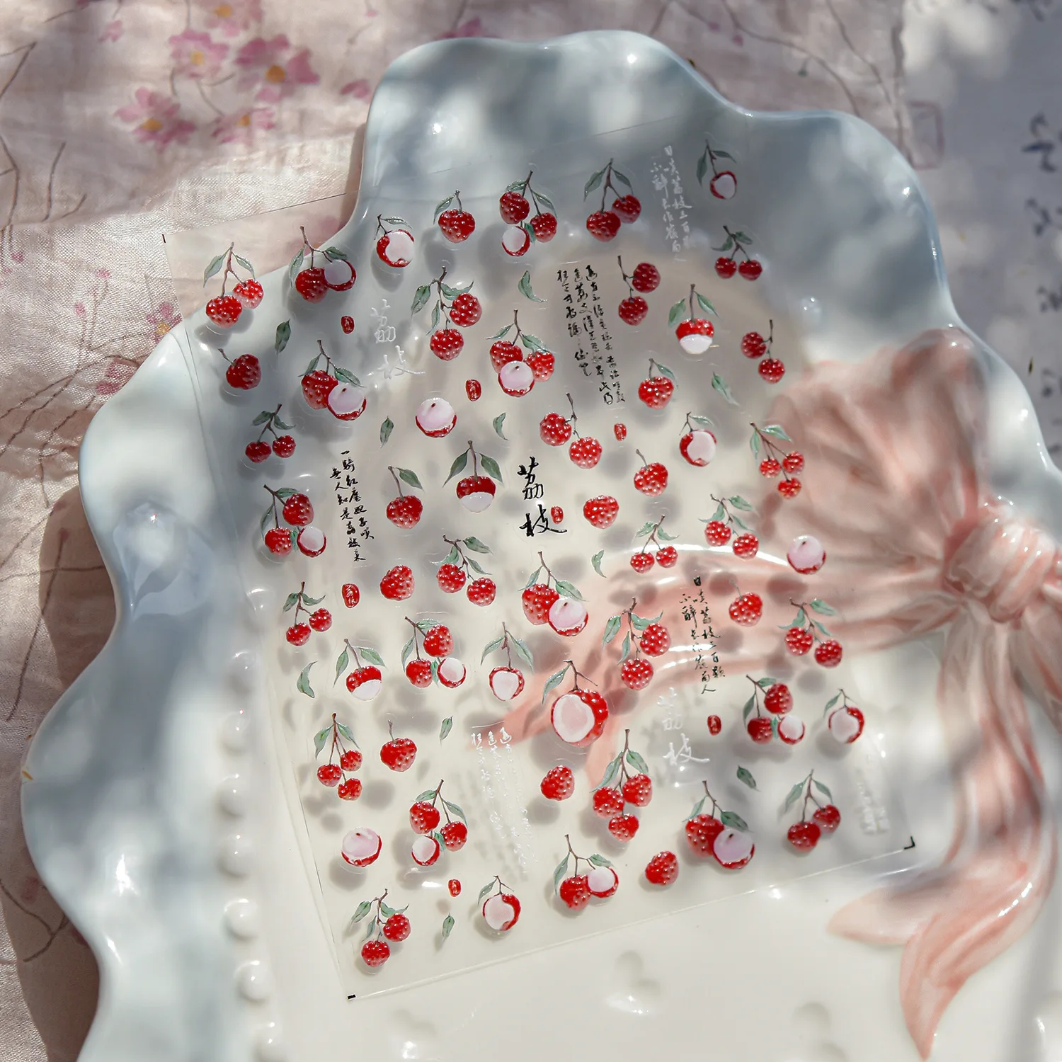 중국 장안 리치 고품질 젤리 시리즈 네일 스티커 네일 아트 데칼 디자인 매니큐어 도구 T-5187