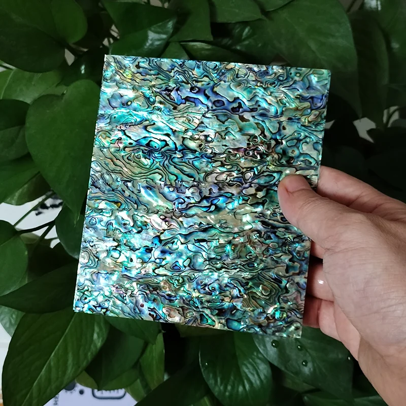 

Nature Paua Abalone Flat Shell Inlay Material Slab Mother of Pearl Inlay Veneer Luthier Supply DIY Project Handicraft Materials