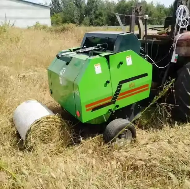 Hot Sale hay Bale Straw Grass Machinery India Silage Baler Compress Wrapper Mini Machine Electric hay Baler Twine Machine