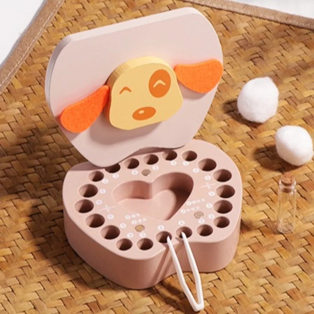 Lost Tooth Holder Cute Baby Tooth Box Cartoon Zodiac Breast Teeth Storage Case Container Gift Milk Teeth Organizer