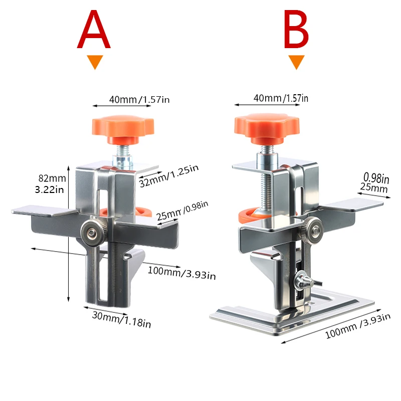 1 PC ตู้ประตูติดตั้ง JIG ตู้กรอบ CLAMP ในครัวเรือนซ่อนประตูสแตนเลสติดตั้งสนับสนุนงานไม้เครื่องมือ