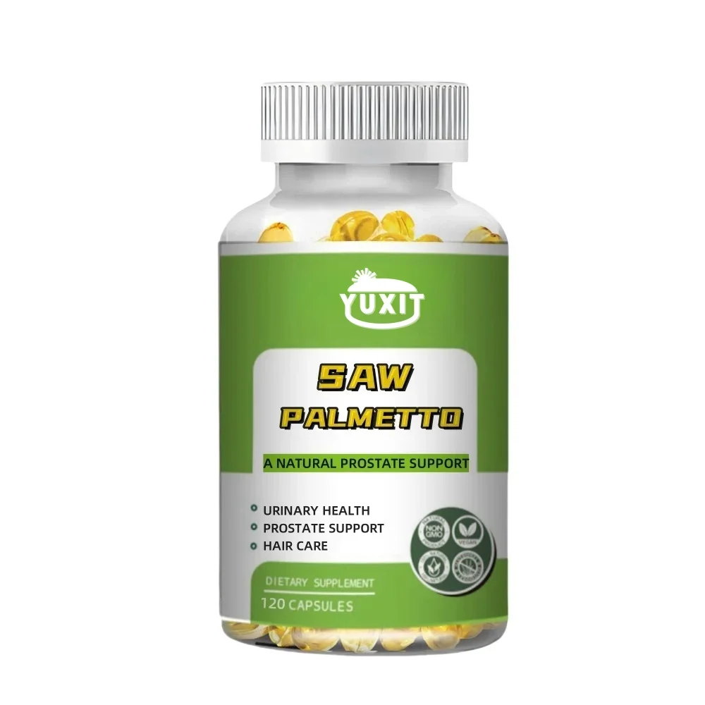 YUXIT Saw Palmetto Extract | 120 Capsules | Non-GMO and Gluten Free Formula | from Saw Palmetto Berries