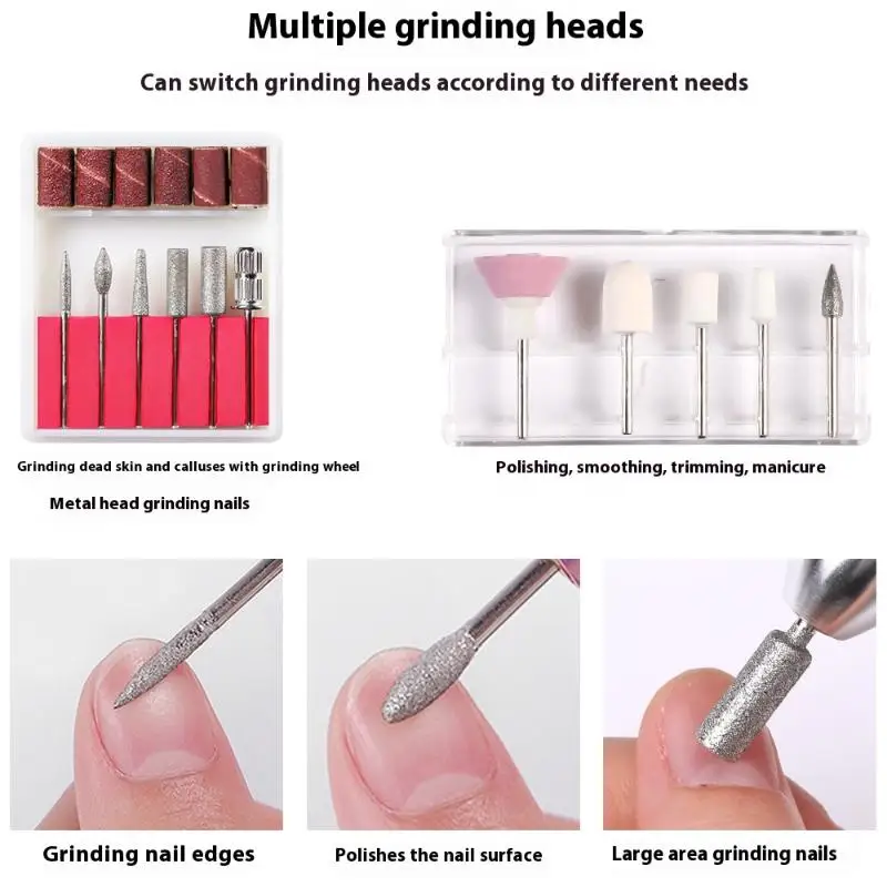 16000rpm profissional elétrica máquina de broca do prego lixadeira alta velocidade para manicure fresa conjunto gel polonês removedor ferramenta