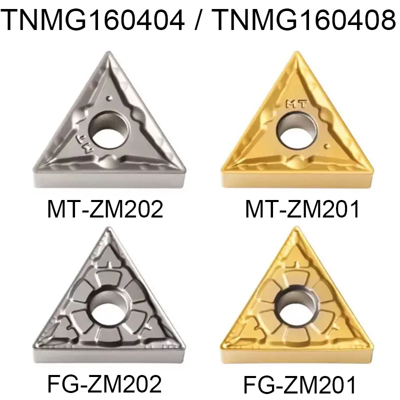 

10PCS TNMG160404-MT / TNMG160408-MT / TNMG160404-FG / TNMG160408-FG CNC carbide turning insert Metal-ceramic blades For steel