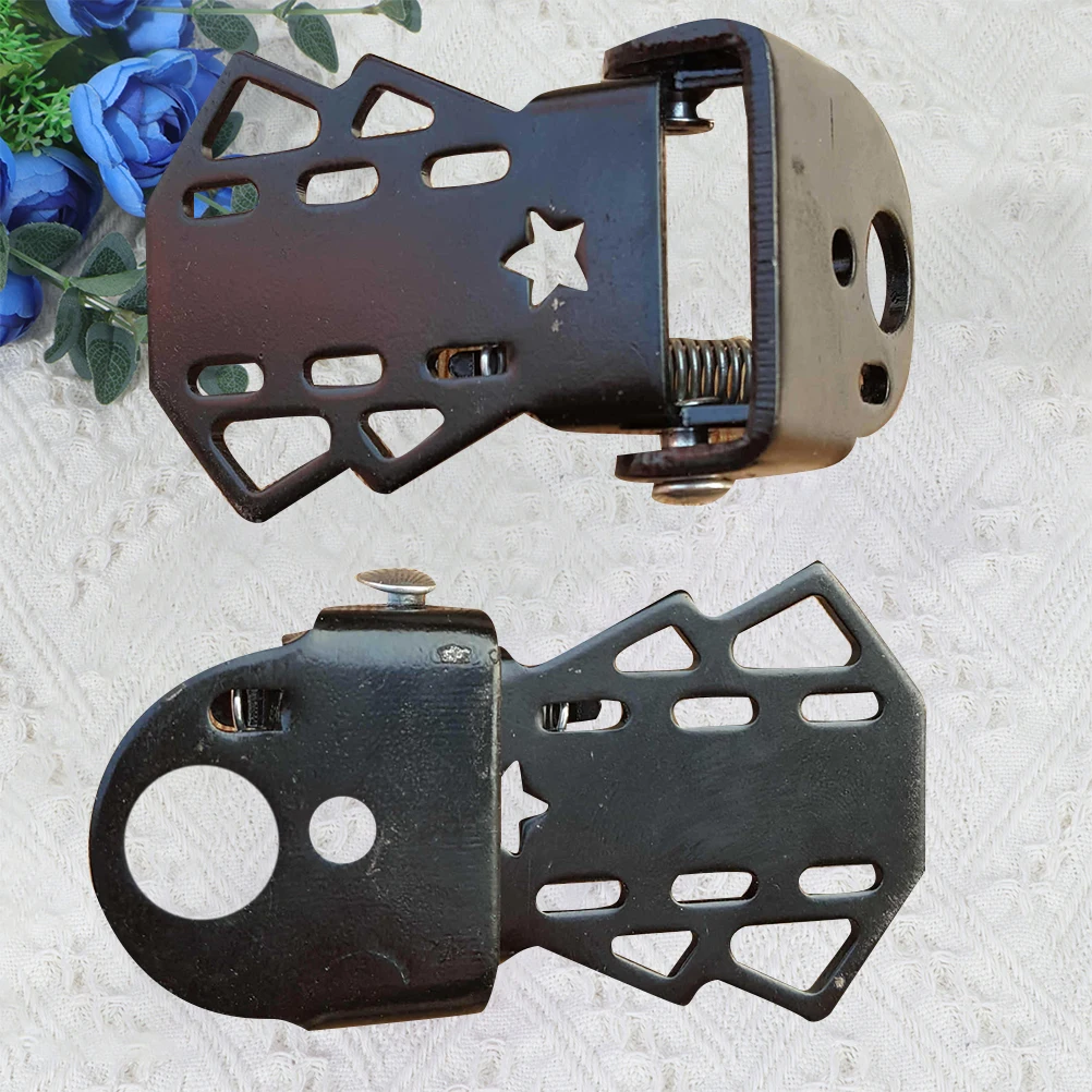 

2 Pairs Thickened Pedals Durable Steel Foldable Rear Seat Footrest for Comfortable Feet Rest Sturdy Easy Assembly Common