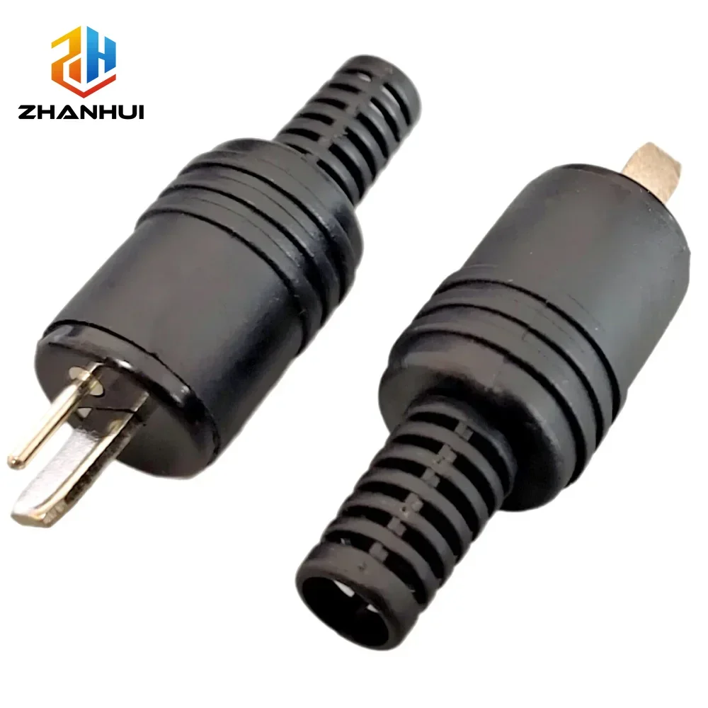 DIN Male Plug 2 Pin Screw Terminal Audio Connector HiFi Power Amplifier Speaker Adapter Signal Transmission Cable Connector
