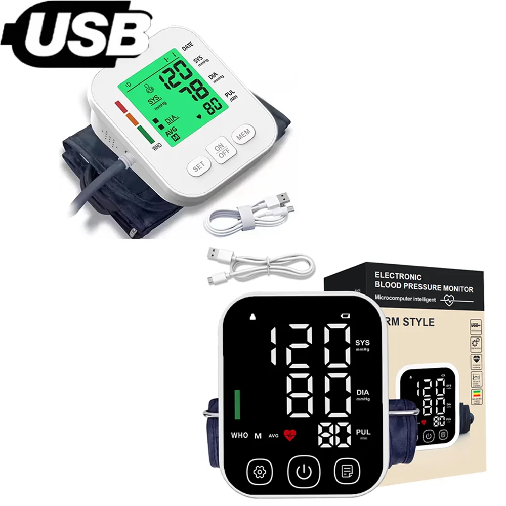 

Новый автоматический тонометр для измерения артериального давления на плече, медицинский тензиометр, прибор для измерения давления с цифровым HD-экраном