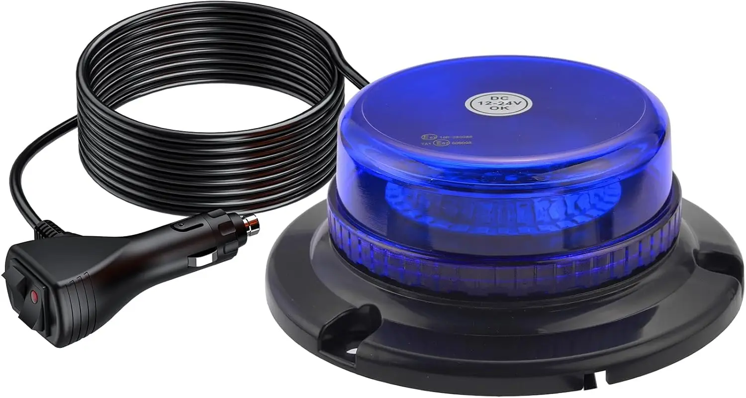 

12/24 В 36 светодиодный магнитный аварийный стробоскоп, 9 режимов вспышки, сильное магнитное основание, аварийное мигающее восстановление, сигнальная лампа