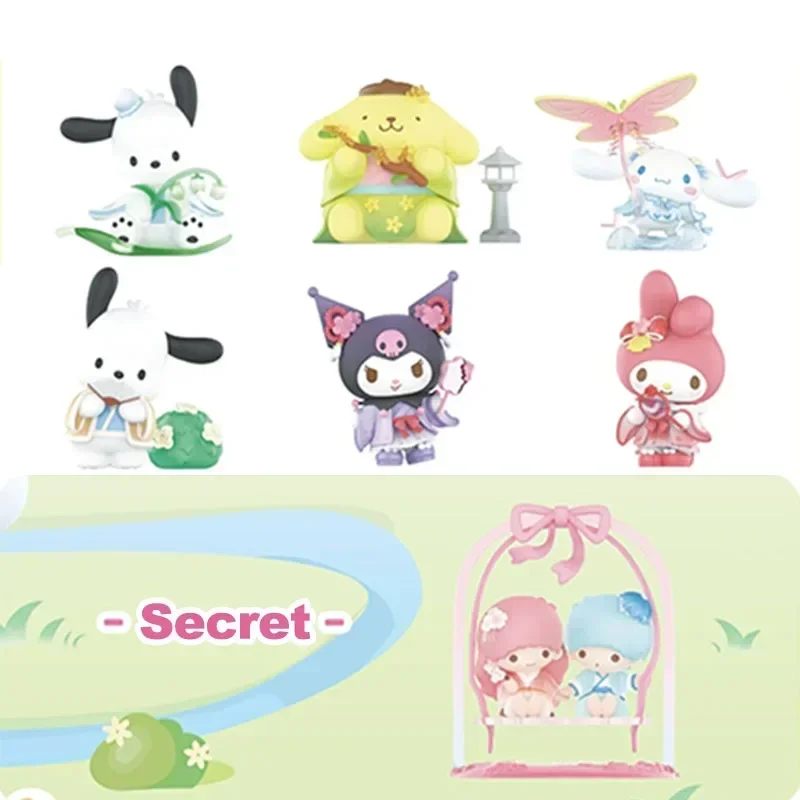 MINISO Genuine Sanrio New Rhythm Flower Dress Series Blind Box giocattoli per bambini regalo di compleanno di natale modello di animazione giocattolo