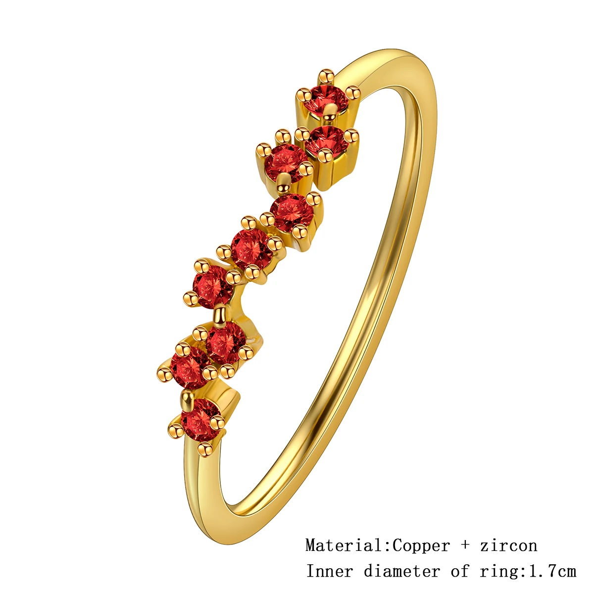 Kinitial Mini Zircon Green Rings For Women Gold Color Adjustable Finger Ring Engagement Wedding Christmas Jewelry Gift