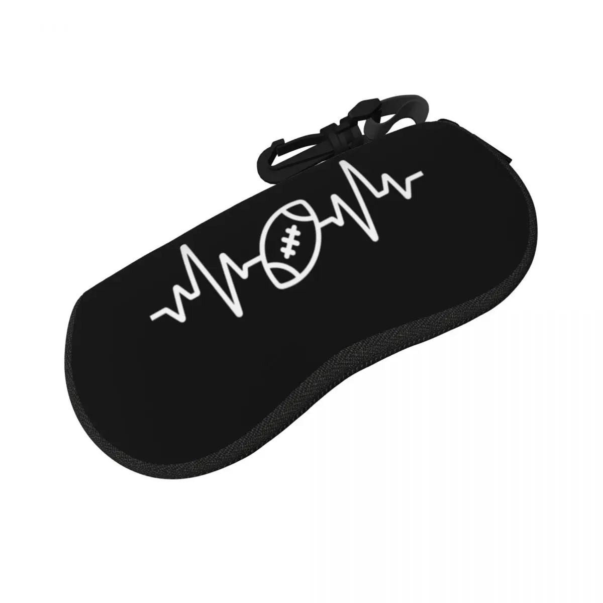 

American Football Ball Shell Glasses Case Protector Sunglasses Box Women Men Soft Eyeglass Bag Pouch