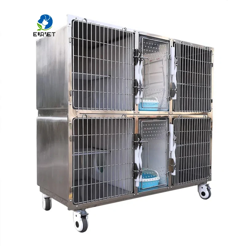 EUR VET Good Price Stainless Steel Dog And Cat Kennel Veterinary Instrument For Dogs And Cats Medical Clinic Use
