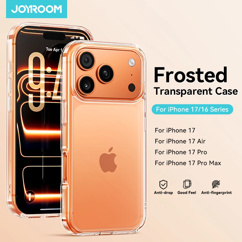 

Joyroom For iPhone 17 Pro Max Case Frosted Case Shockproof Matte Case Cover For iPhone 16 Pro Max Wireless Charger Magnet Cover