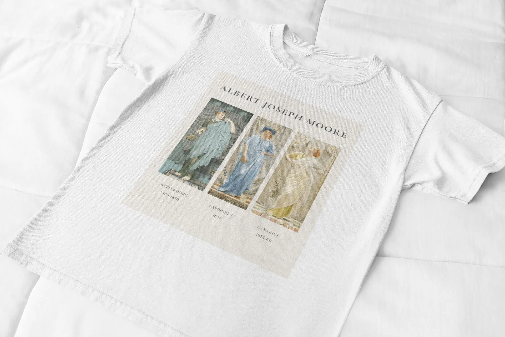 Albert Joseph Moore Battledore Sapphires Canaries T Shirt Academic Art Vincenzo Camuccini Christina Robertson Alexander Ivanov