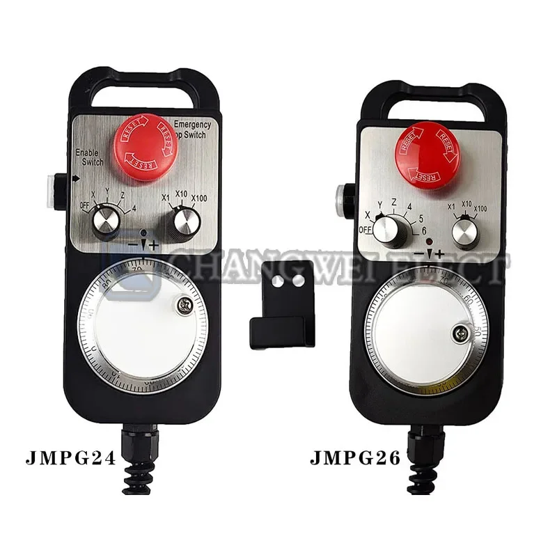 NC 4/5/6 ejes mpg volante colgante generador de pulsos manual con parada de emergencia para sistema Siemens Mitsubishi Fanuc