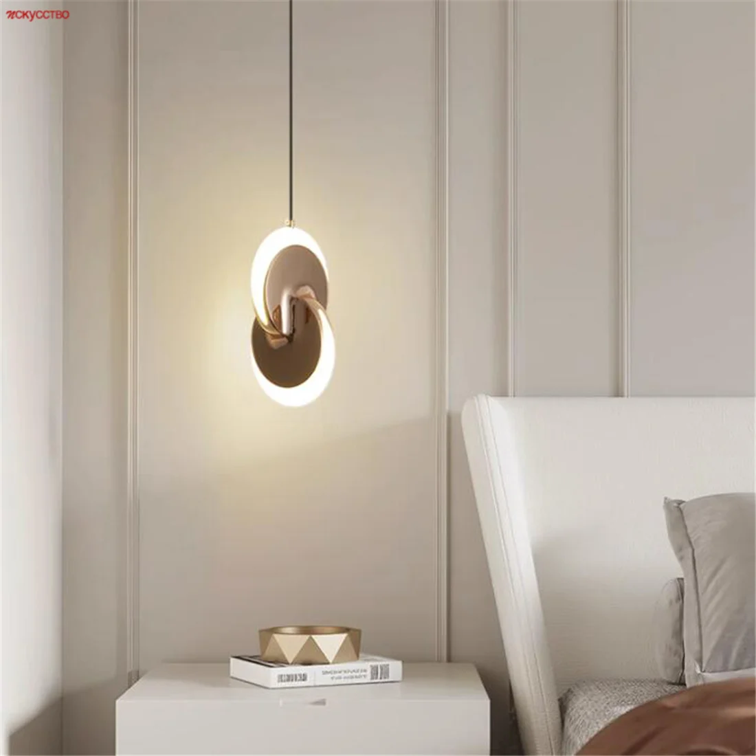 Modern Minimalist French Gold Led Pendant Lights For Bedroom Kitchen Villa Loft Decor Restaurant