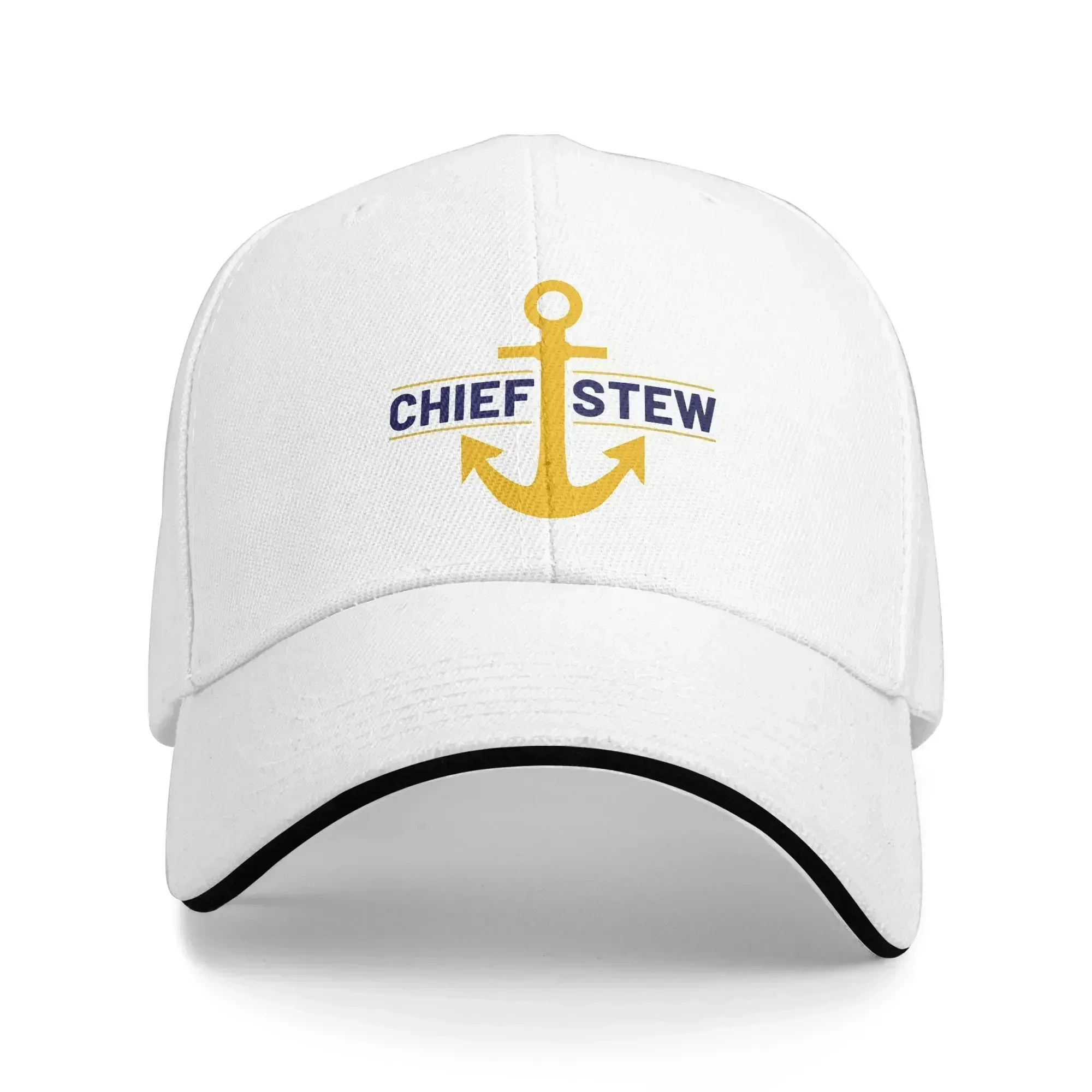 Chief Stew (AKA Chief Stewardess) Yacht Deck Crew Cap Casual Baseball Caps Adjustable Hat Hip Hop Summer Unisex Baseball Hats