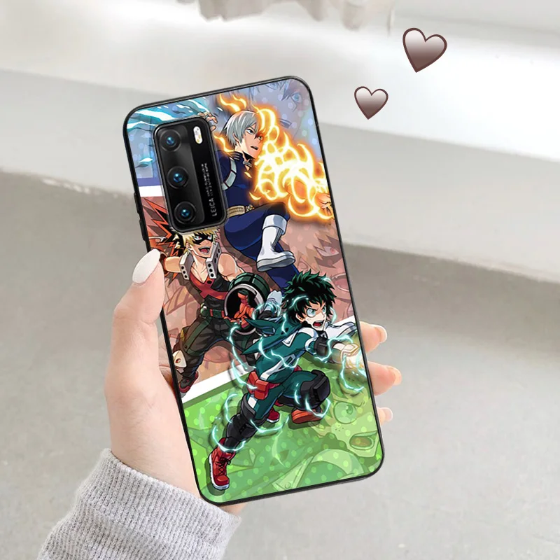 Ultra Thin Case For Huawei P40 P30 Lite P20 Pro P Smart Moto G200 G30 G31 One Fusion My Hero Academia Bakugou Katsuki Back Cover