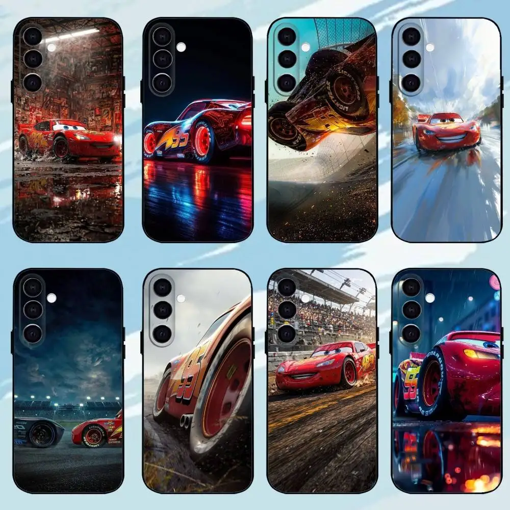 

Movie L-Lightning Mc-MCQueenS-S Phone Case For Samsung Galaxy A73,A72,A71,A70,A53,A52,A51,Others Soft Black Shell ll