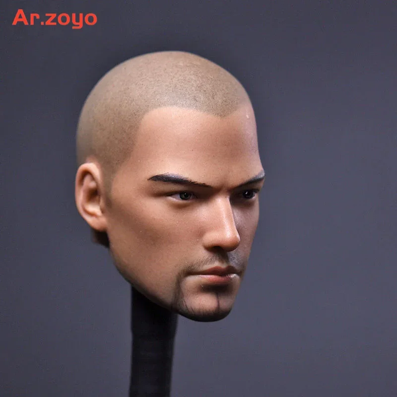 1/6 Asura Saint Monk Head Tang Monk Head Sculpt Carving Bald Beard Version Tencent Game Series F Man Body