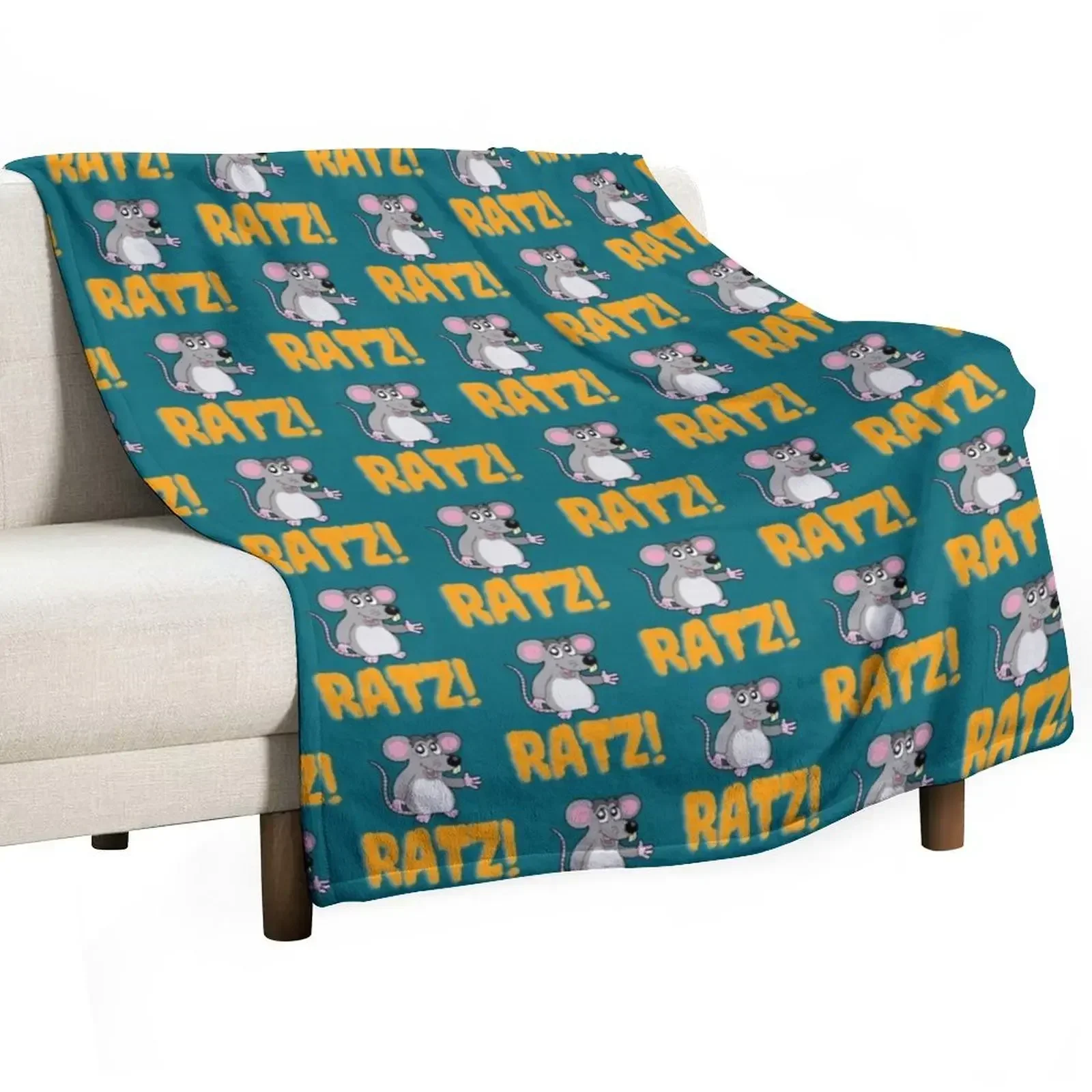 

RATZ FUNNY RATZ PINK RATZ Throw Blanket cosplay anime Beach Blankets