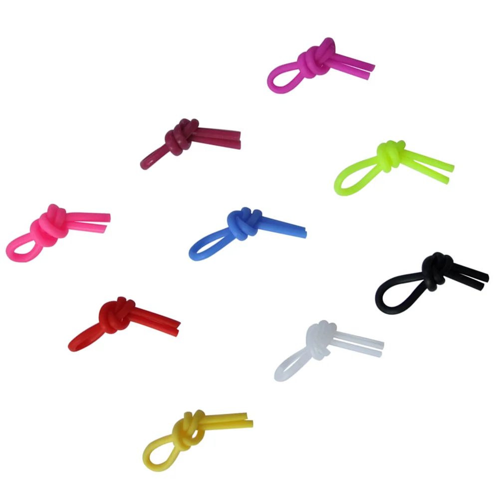 20pcs Tennis Racquet Vibration Dampener Classic Long Tennis Racket Silicone Knot (Random Color) long vibration dampener