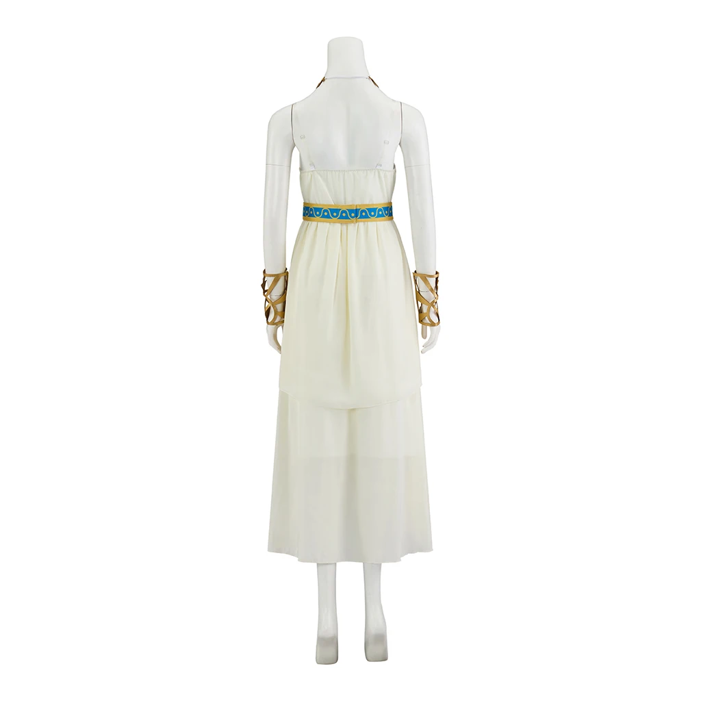 เกมเจ้าหญิงคอสเพลย์เครื่องแต่งกายผู้หญิงชุดปาร์ตี้สีขาวฮาโลวีน Carnival ชุดเครื่องแต่งกาย