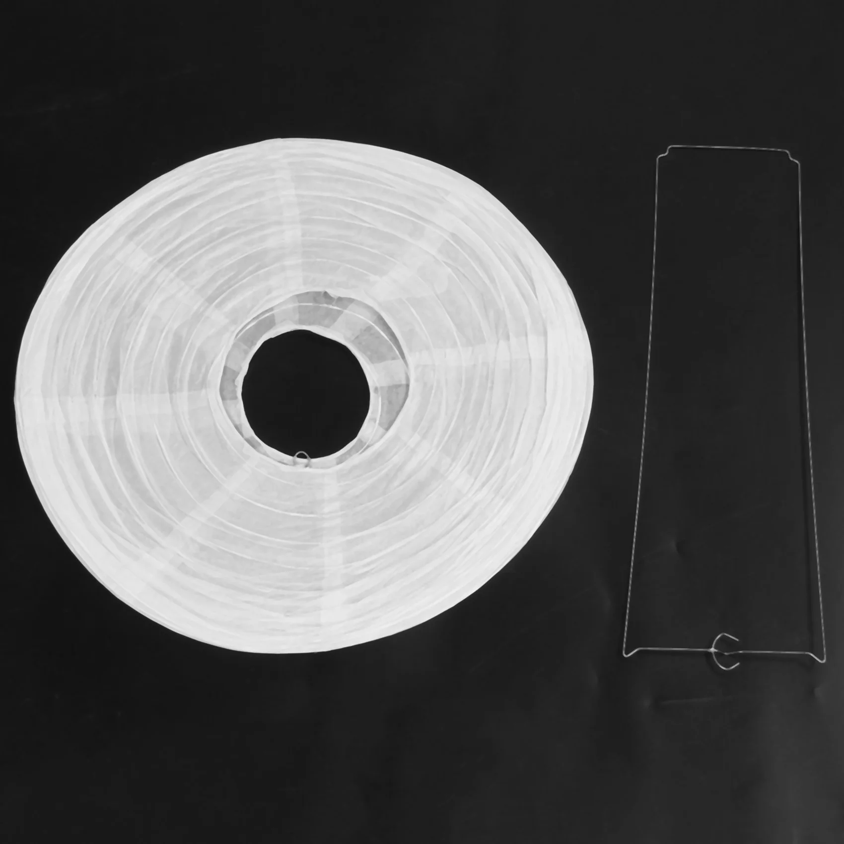 F-F 2 X abajur de lanterna de papel japonês chinês para festa de casamento, 40 cm (16 polegadas) branco cremoso