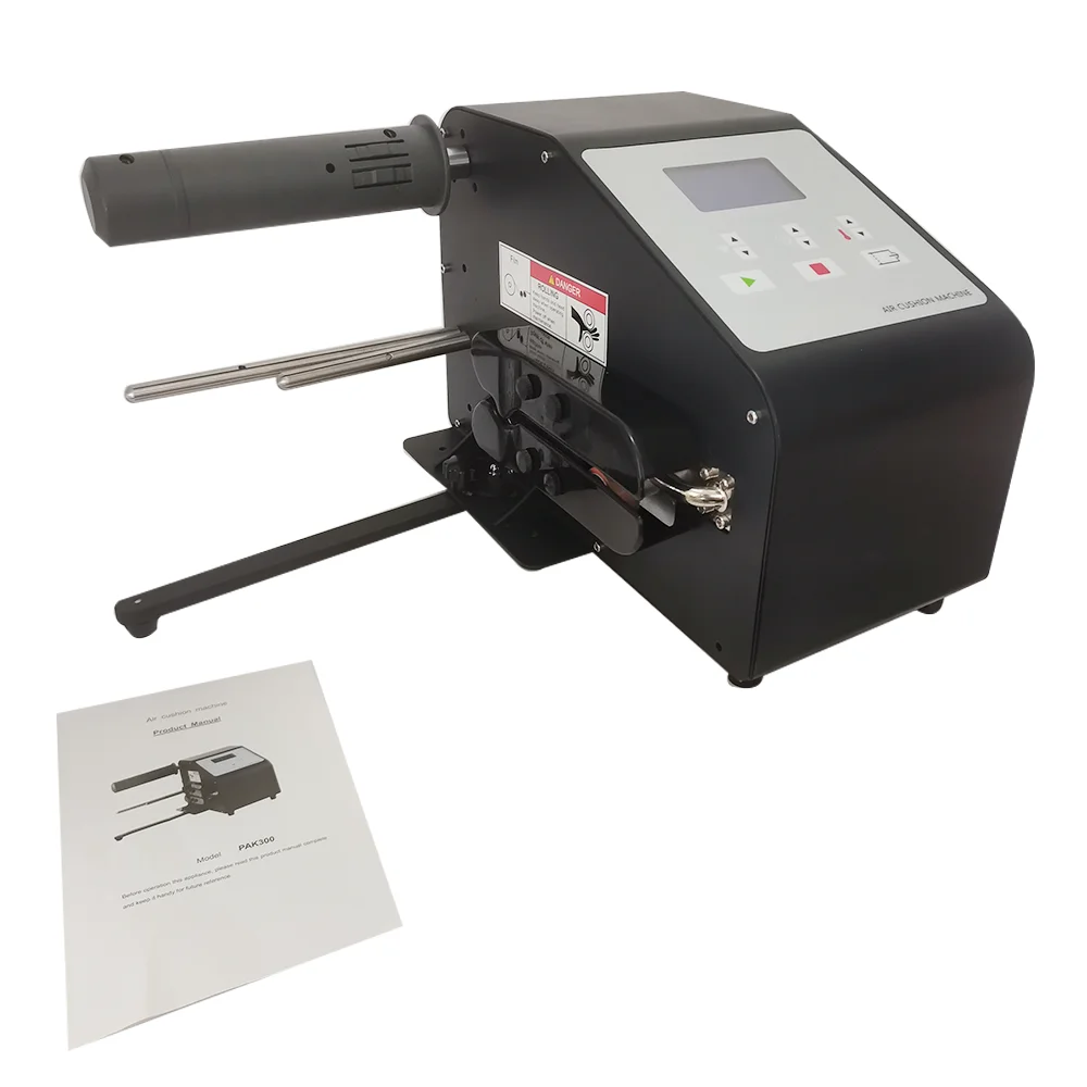 PAK300 Automatic Machine Air Cushion Packaging Sealing Machine 110V/220V Inflatable Packaging Tool Inflator Bubble Bag Tool