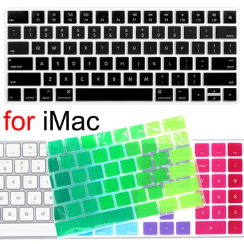 Housse de clavier pour iMac sans fil Bluetooth magique pour Apple A1644 A1314 A1843 A1243 G6 clavier numérique clair EU US protecteur peau